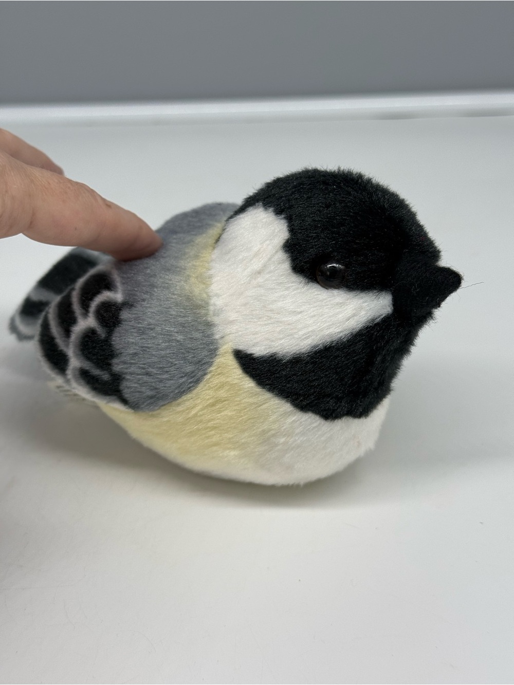 Wild Republic Audubon Black-Capped Chickadee plush toy Sound Works!